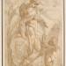 Mars and Cupid (recto); Female Standing Figure with a Helmet and a Shield (Bellona?) (verso)